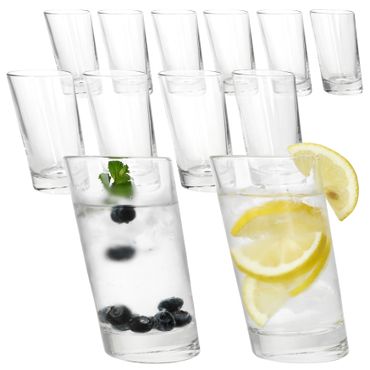 12er Set PISA schräge Longdrink-Gläser aus Glas - 11007020S_Bild_1