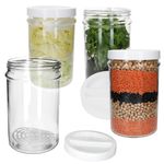 4er Set Vorratsgläser ORTES 5L mit weißem Kunststoffdeckel - 17307626U2_Bild_1