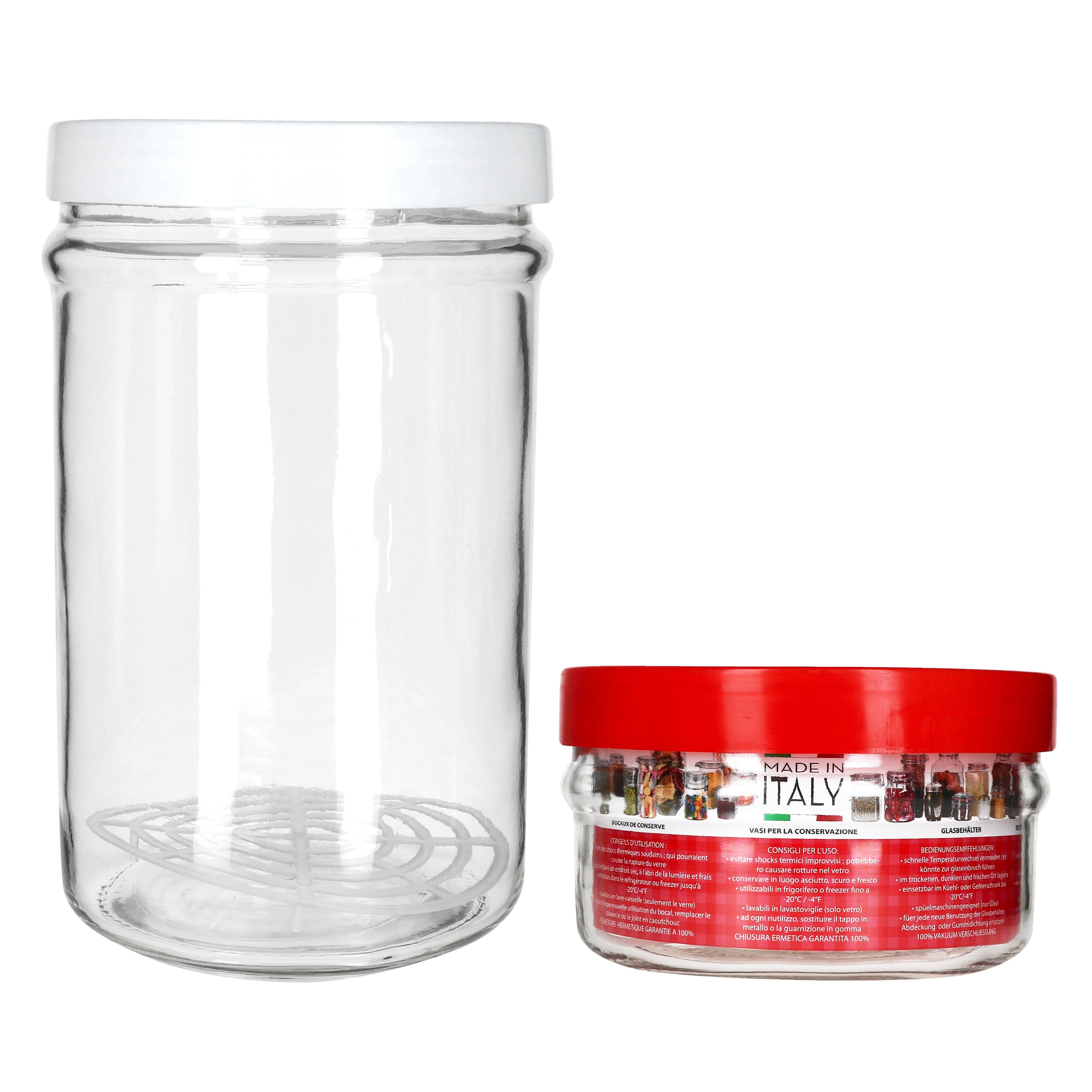 Produktbild von Klare Vorratsgläser Mit Schraubdeckel - 500 Ml, BPA-frei & Luftdicht - Für Süßigkeiten, Lebensmittel & Mehr