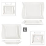 12tlg. Tafelservice IVORY aus Porzellan für 6 Personen_Bild_3