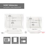 12tlg. Tafelservice IVORY aus Porzellan für 6 Personen_Bild_5