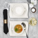 6er Set IVORY Suppentassen mit Untertassen aus Porzellan_Bild_6