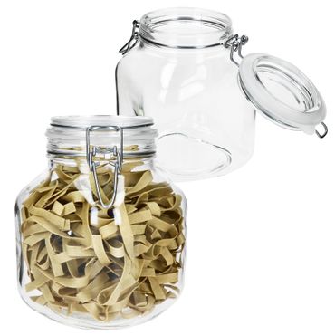 2er Set Einmachglas eckig Bügelverschluss PRIMA 2L - 17212520S_Bild_1