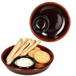 2er Set JUEGO Ton-Tapas Schale Ø 14cm dunkelbraun - 240733.3_Bild_1