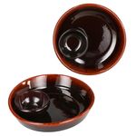 2er Set JUEGO Ton-Tapas Schale Ø 14cm dunkelbraun - 240733.3_Bild_2