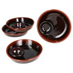 4er Set JUEGO Ton-Tapas Schale Ø 14cm dunkelbraun - 240733.3_Bild_2