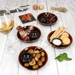 4er Set JUEGO Ton-Tapas Schale Ø 14cm dunkelbraun - 240733.3_Bild_3