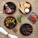 4er Set JUEGO Ton-Tapas Schale Ø 14cm dunkelbraun - 240733.3_Bild_5