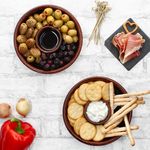 2er Set JUEGO Ton-Tapas Schale Ø 17cm dunkelbraun - 240733.4_Bild_5