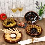 4er Set JUEGO Ton-Tapas Schale Ø 17cm dunkelbraun - 240733.4_Bild_3