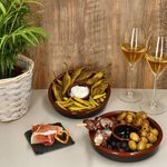 4er Set JUEGO Ton-Tapas Schale Ø 17cm dunkelbraun - 240733.4_Bild_5