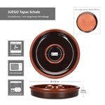 4er Set JUEGO Ton-Tapas Schale Ø 17cm dunkelbraun - 240733.4_Bild_6