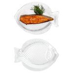 2er Set OSLO Fischplatte Größe S aus Glas - TT11190_Bild_1