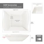 2er Set Servierschale IVORY 1 Liter aus Porzellan - 2x 162587_Bild_6