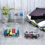 4tlg Set ELINA Utensilienboxen klein & groß transparent – 2x 20523 & 2x 20522_Bild_3