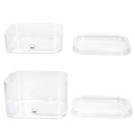 4tlg Set ELINA Utensilienboxen klein & groß transparent – 2x 20523 & 2x 20522_Bild_5