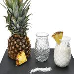 5tlg Party-Set PINA 4x Colada Gläser & 1x Teller mit Ananas-Relief – 1x PIYG3020 & 4x 992427_Bild_3