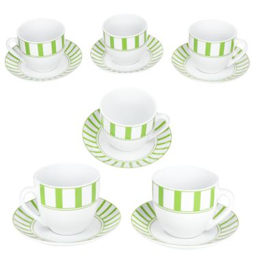 MamboCat 6er Set Porzellan Serie Split GRÜN