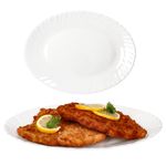 2er Set ARKONA Servierplatte oval 30cm aus Opalglas – 92494_Bild_1