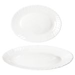 2er Set ARKONA Servierplatte oval 30cm aus Opalglas – 92494_Bild_2