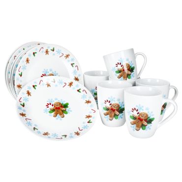 12tlg Frühstücksset Candyman aus Porzellan_Bild_1