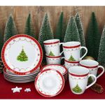 6x Kaffeebecher & 6x Eierbecher aus Porzellan_Bild_3