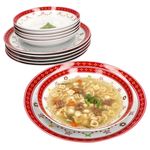 12tlg Tafelservice Weihnachtstraum aus Porzellan für 6 Personen_Bild_2