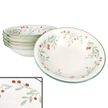 6er Set Holly Suppenteller Steingut für 6 Personen - 23105852_Bild_1