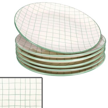 6er Set Holly Speiseteller Steingut für 6 Personen - 23105840_Bild_1