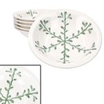 6er Set Wald grün Suppenteller Steingut für 6 Personen - 23105888_Bild_2