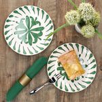 6er Set Wald grün Kuchenteller Steingut für 6 Personen - 23105882_Bild_5