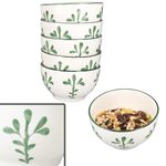 6er Set Wald grün Müslischale Steingut für 6 Personen - 23105894_Bild_1