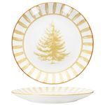 6er Set Wald ocker Speiseteller Steingut für 6 Personen - 23105912_Bild_4