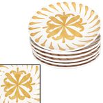 6er Set Wald ocker Kuchenteller Steingut für 6 Personen - 23105918_Bild_2