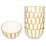 6er Set Wald ocker Müslischale Steingut für 6 Personen - 23105928_Bild_2