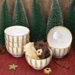 6er Set Wald ocker Müslischale Steingut für 6 Personen - 23105928_Bild_3