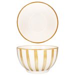 6er Set Wald ocker Müslischale Steingut für 6 Personen - 23105928_Bild_4