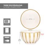 6er Set Wald ocker Müslischale Steingut für 6 Personen - 23105928_Bild_6