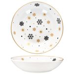 6er Set Stars schwarz-gold Suppenteller Steingut für 6 Personen - 23108248_Bild_4