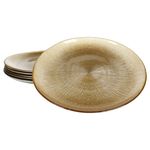 6er Set Kairo Gold Kuchenteller aus Glas für 6 Personen - 23108331_Bild_2