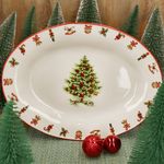 Maestro Natale Weihnachten ovale Platte aus Keramik - 1400/45_Bild_3