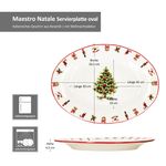 Maestro Natale Weihnachten ovale Platte aus Keramik - 1400/45_Bild_5