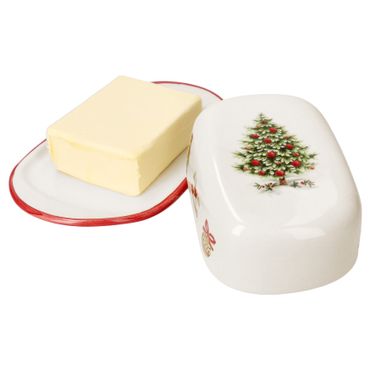 Maestro Natale Weihnachten Butterdose mit Deckel aus Keramik - 15/19_Bild_1