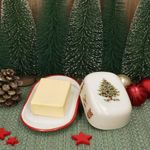 Maestro Natale Weihnachten Butterdose mit Deckel aus Keramik - 15/19_Bild_3