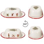 Maestro Natale Weihnachten Butterdose mit Deckel aus Keramik - 15/19_Bild_4