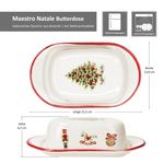 Maestro Natale Weihnachten Butterdose mit Deckel aus Keramik - 15/19_Bild_7