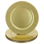 6er Set Platzteller Gold GLITZER Kunststoff - 22283318 _Bild_1