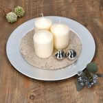 6er Set Platzteller Silber GLITZER Kunststoff - 22283322_Bild_2