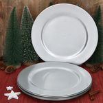 6er Set Platzteller Silber GLITZER Kunststoff - 22283322_Bild_3