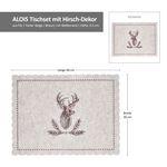 6er Set Tischset Alois mit Hirsch beige aus Filz - 23099364_Bild_6